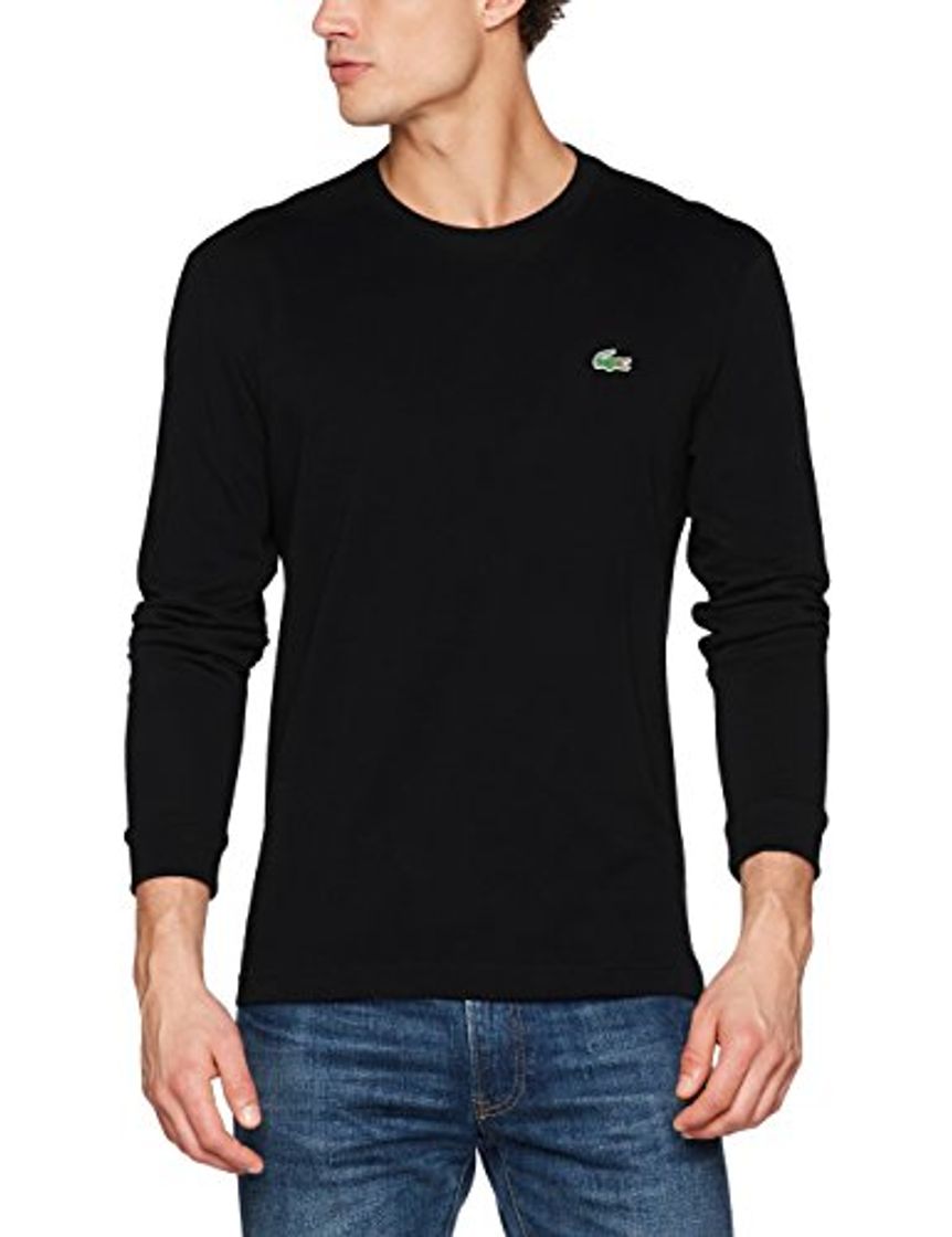 Moda Lacoste Sport TH0123 Camiseta, Negro