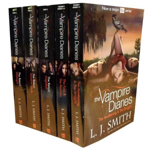 Libros Vampire Diaries L J Smith 5 Books 7 Vols Collection Set