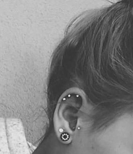 Piercing tragus 