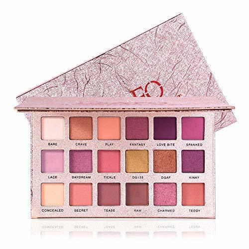 Social DGAFO Sombra de ojos de 18 colores con maquillaje de espejo paleta