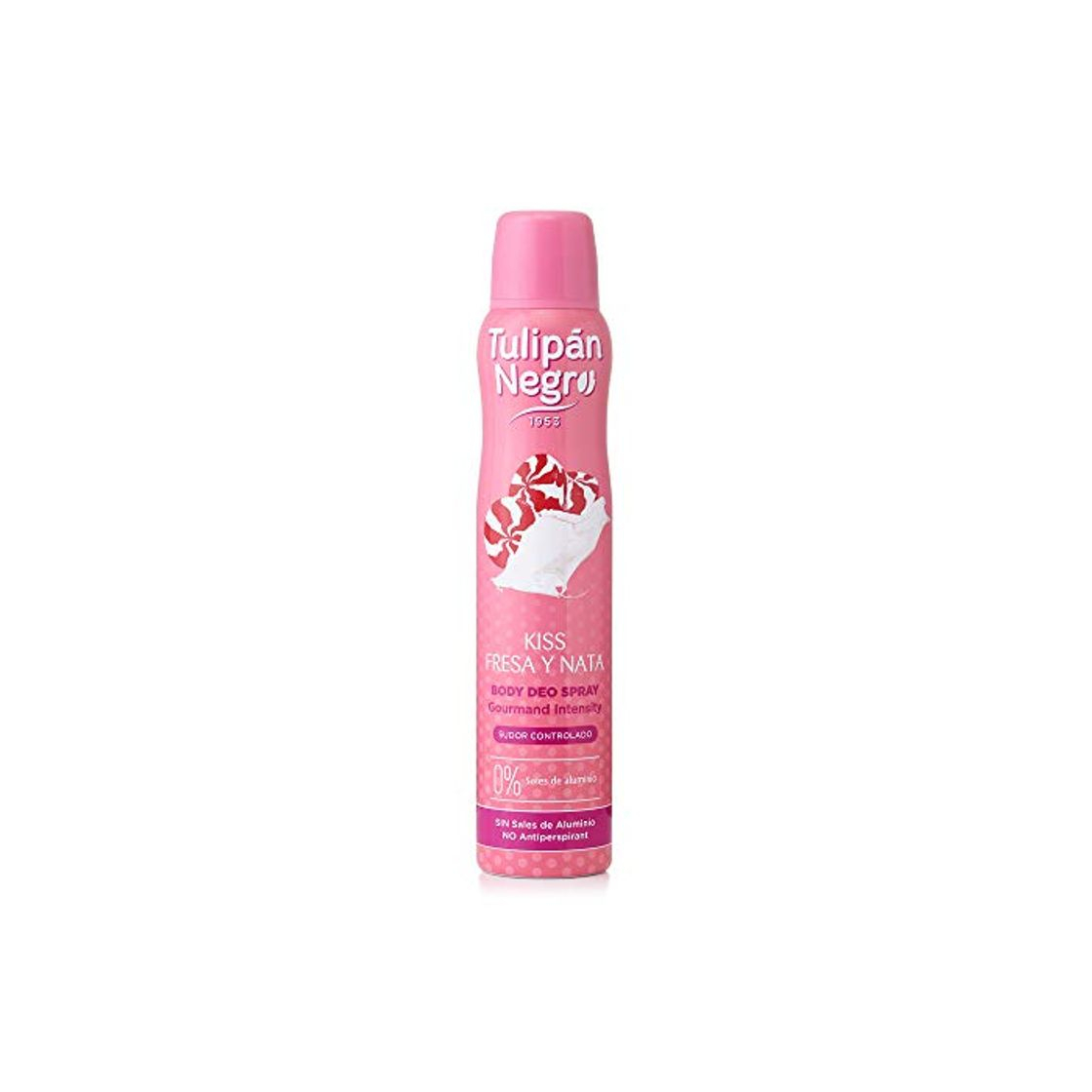 Product Tulipán Negro desodorante Spray Kiss Fresa y Nata 200 ml