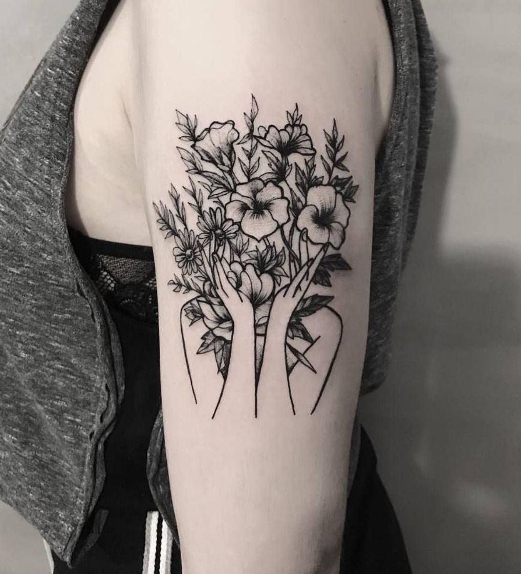 Moda Tatuagem de flores 