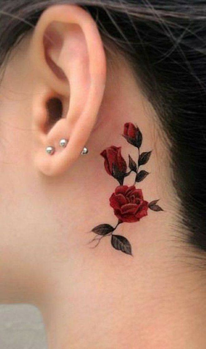 Fashion Rosa linda para fazer atraz das orelhas 👂🌹