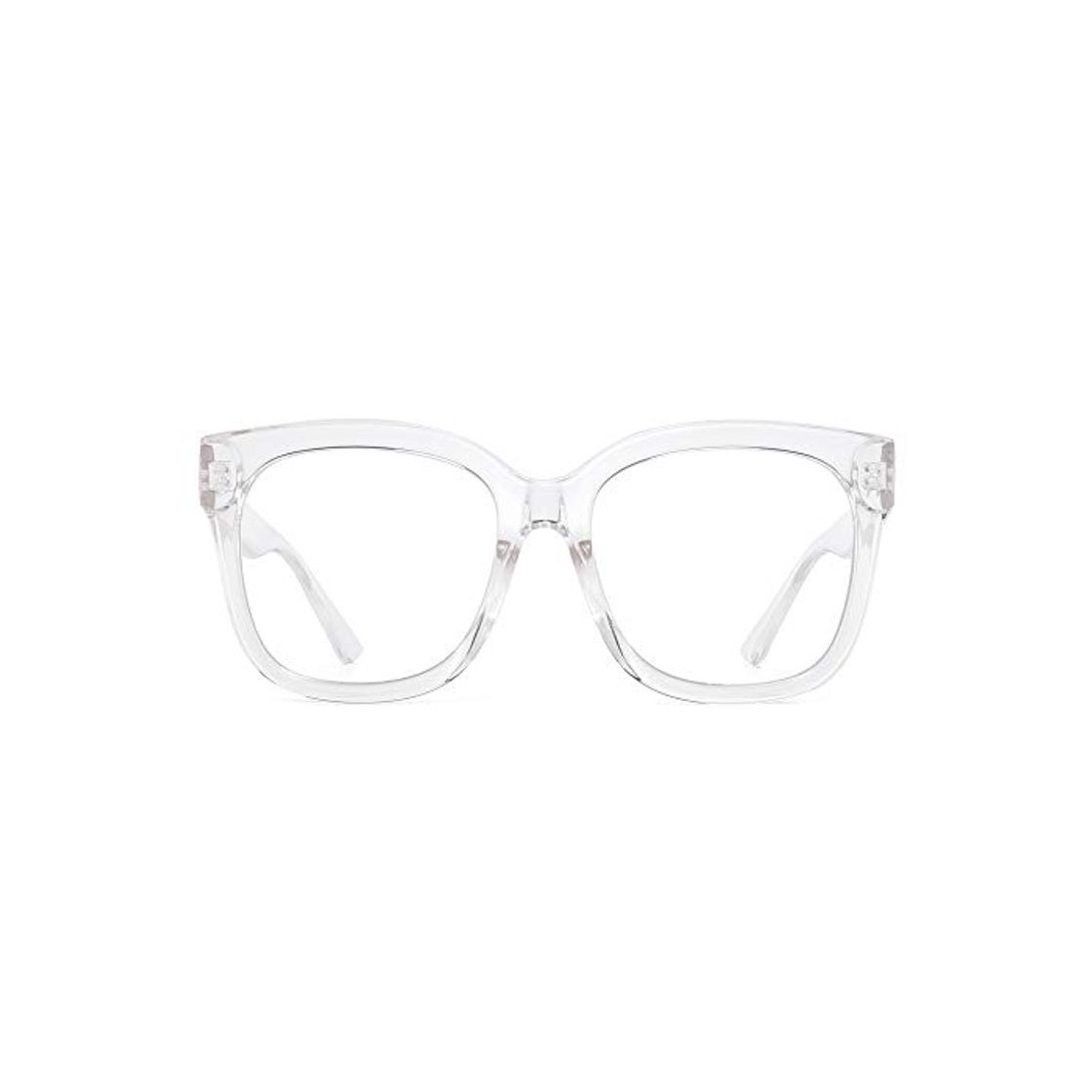 Fashion JIM HALO Gafas bloqueadoras de luz azul para mujeres Gafas cuadradas de gran tamaño para computadora Reduce la fatiga ocular Borrar