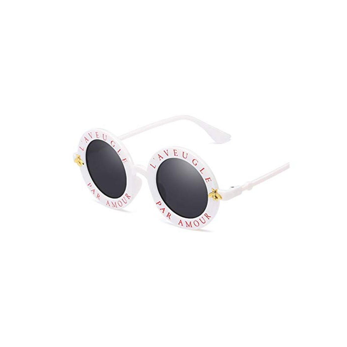 Moda JINSUO DXXLD - Gafas de sol redondas vintage para mujer con tonos