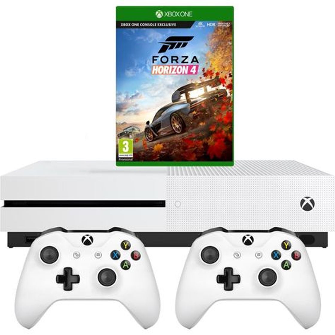 Electrónica Pack Xbox One S con 2 mandos