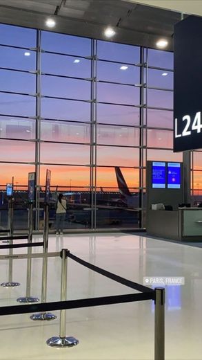 Sunset in Airport 
