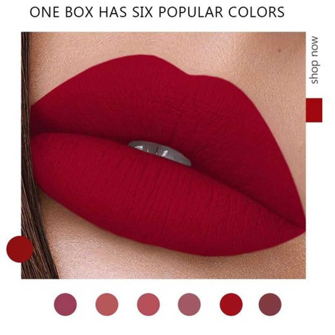 Beauty ARTIFUN Lápiz Labial Mate Tinte de Larga Duración Labios Cosméticos Maquiagem Maquillaje Rojo Batom Lip Stick para Todo tipo de Piel