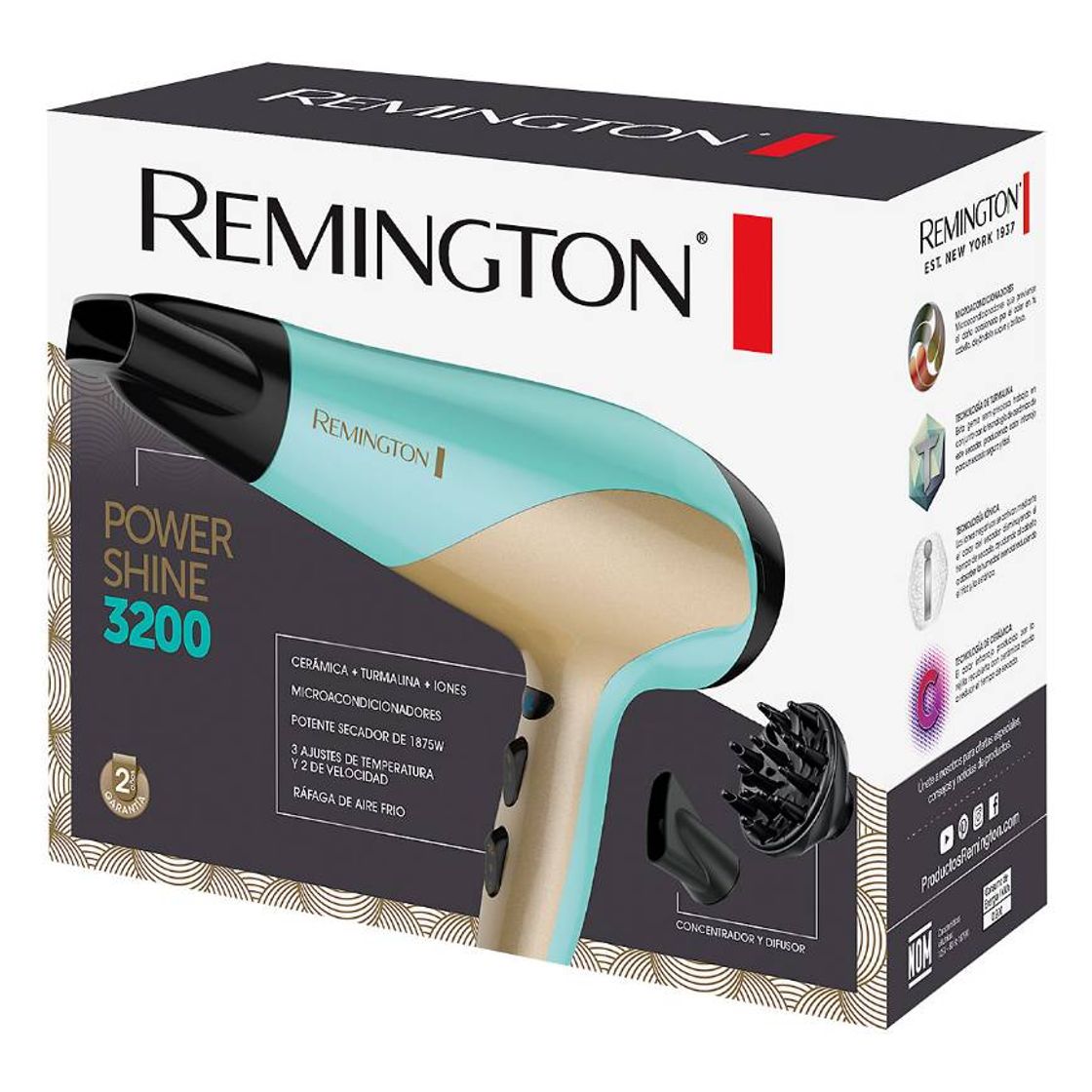 Product Secadora Remington Power Shine 3200