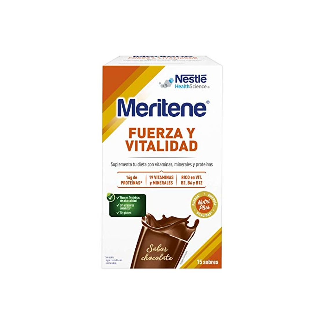 Beauty MERITENE de Nestlé Health Science -FUERZA Y VITALIDAD Batido Chocolate - Estuche