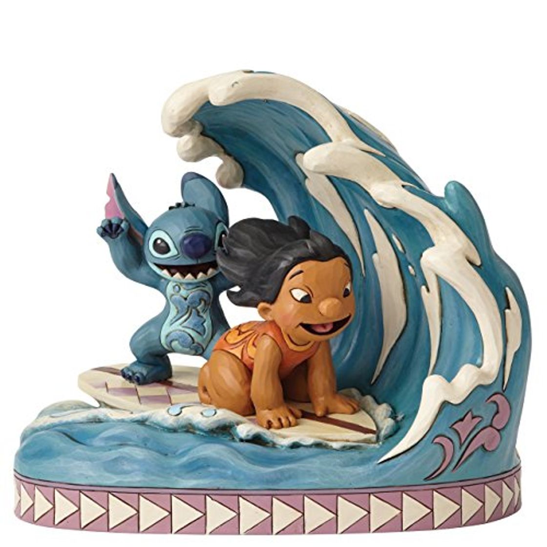 Producto Disney Traditions Figura Decorativa de Lilo and Stitch Haciendo Surf