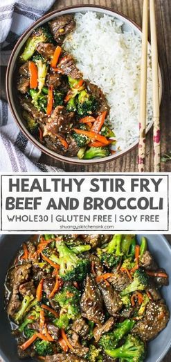 Stir fry beef & broccoli