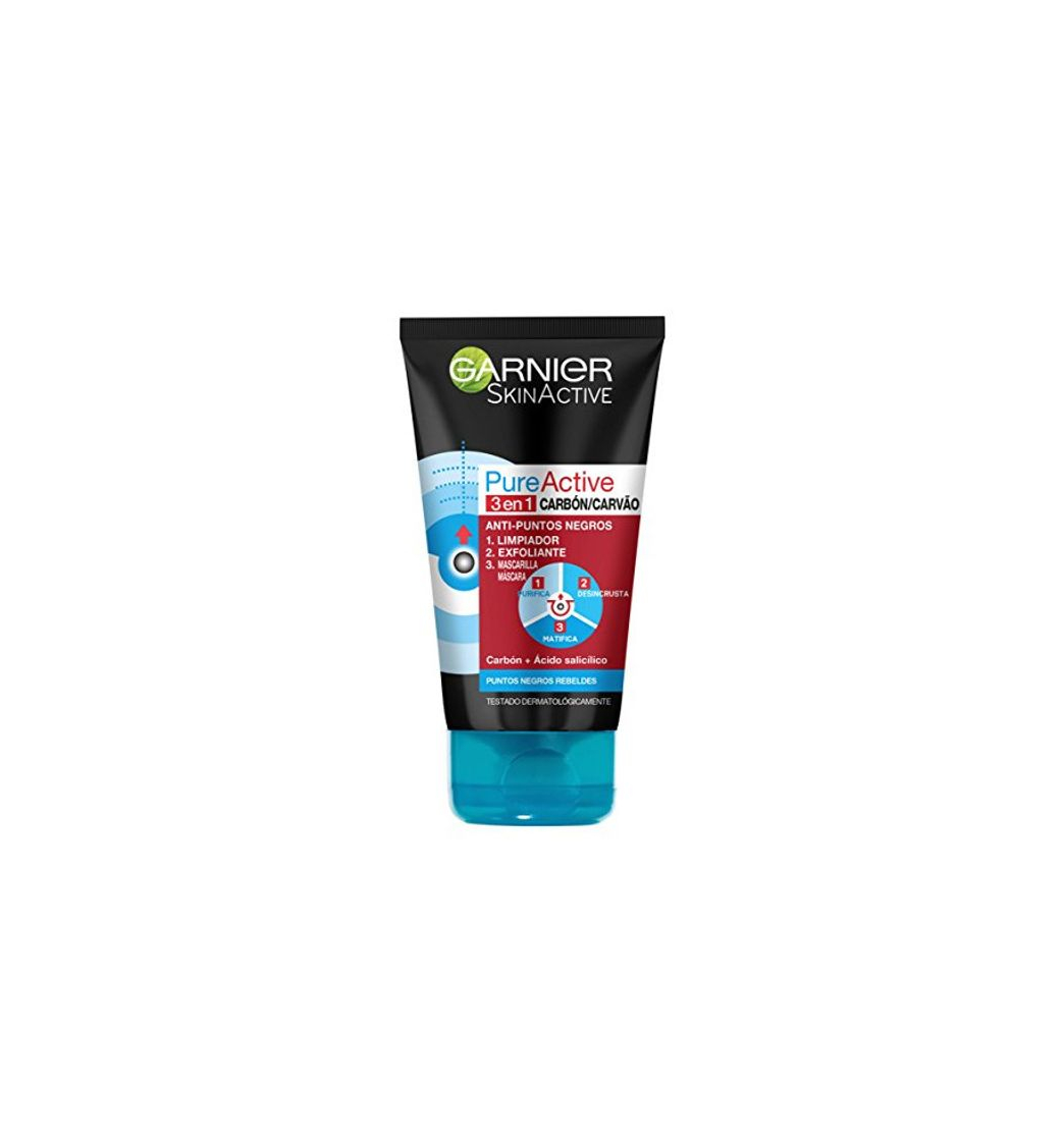 Beauty Garnier Pure Active Gel Limpiador Pure Active Carbon Intense 3 en 1