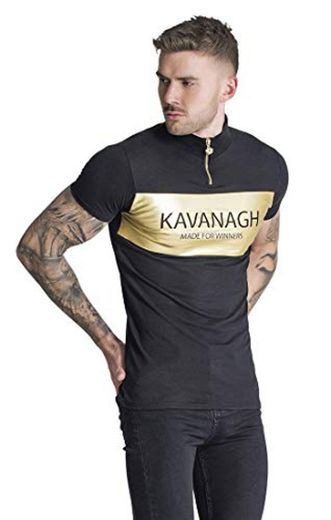 Gianni Kavanagh Black Winners Alphabet Turtleneck tee Camiseta