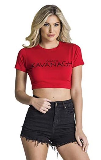 Gianni Kavanagh Red Core Cropped tee Camiseta