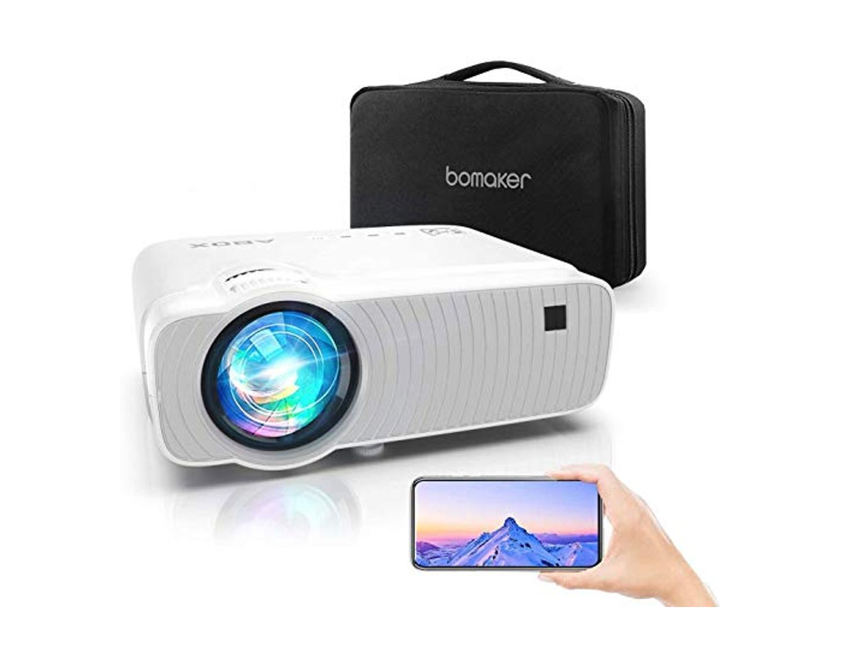 Social Proyector WiFi, Proyector Portátil, 6000 Lúmenes, Soporta 1080p Full HD, Cine en