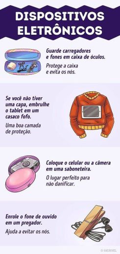 como guardar dispositivos eletrônicos 💻