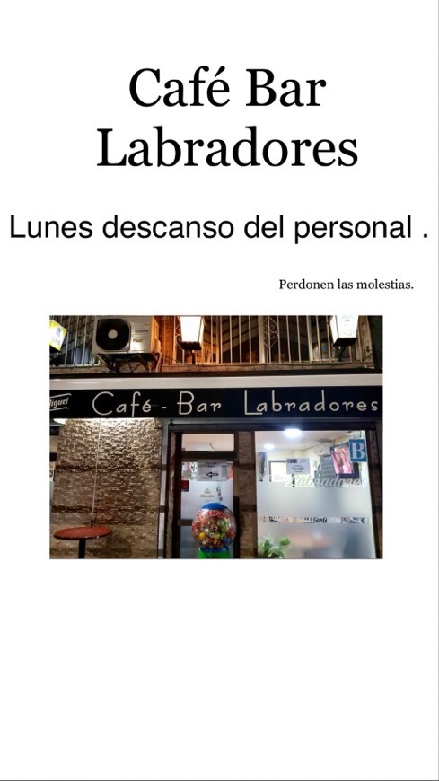 Restaurantes Café bar Labradores 44