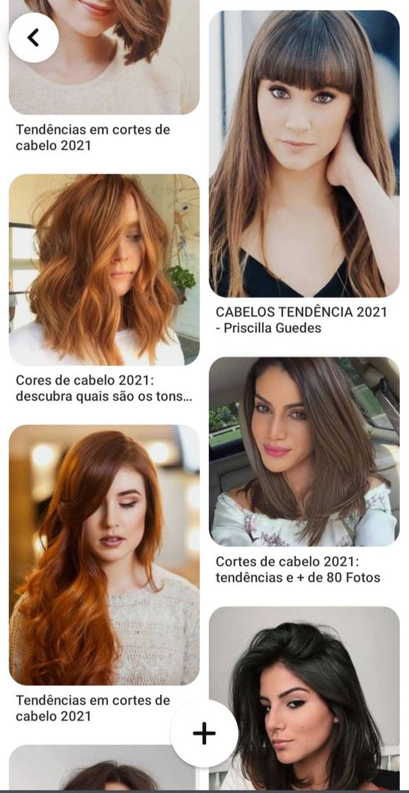 Moda Tendências de cabelo feminino para 2021🤍