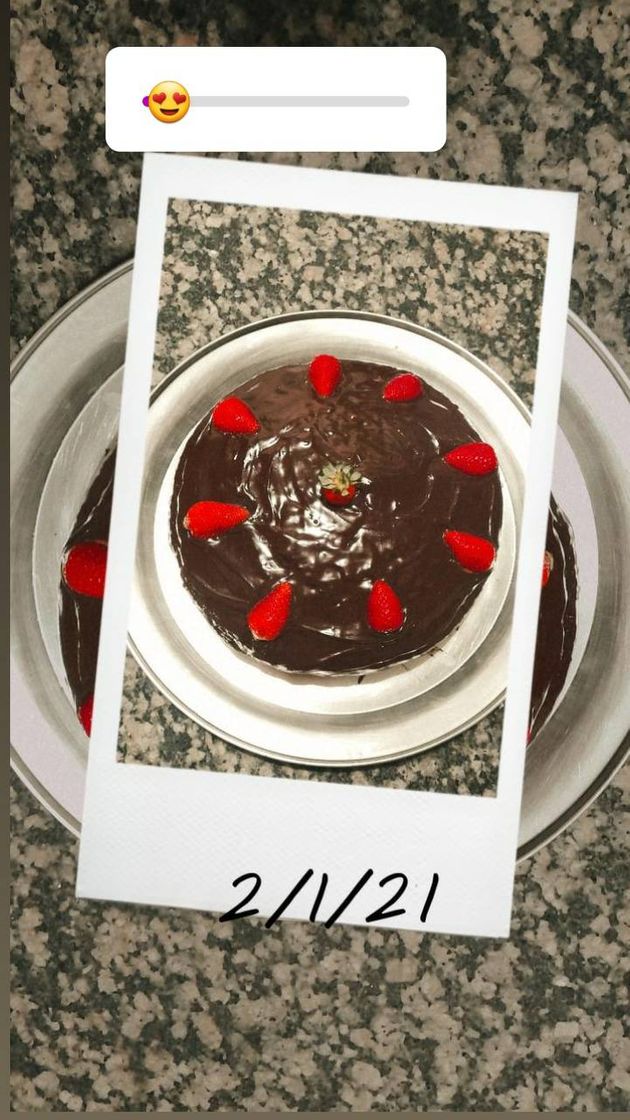 Social Bolo de chocolate, feito por mim.