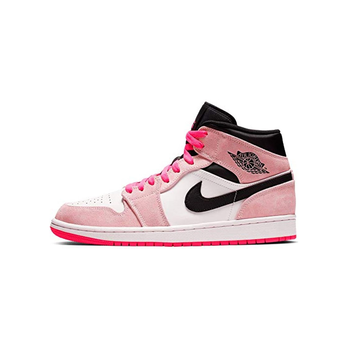 Fashion Nike Air Jordan 1 Mid Se Mens Sneakers 852542-801, Crimson Tint