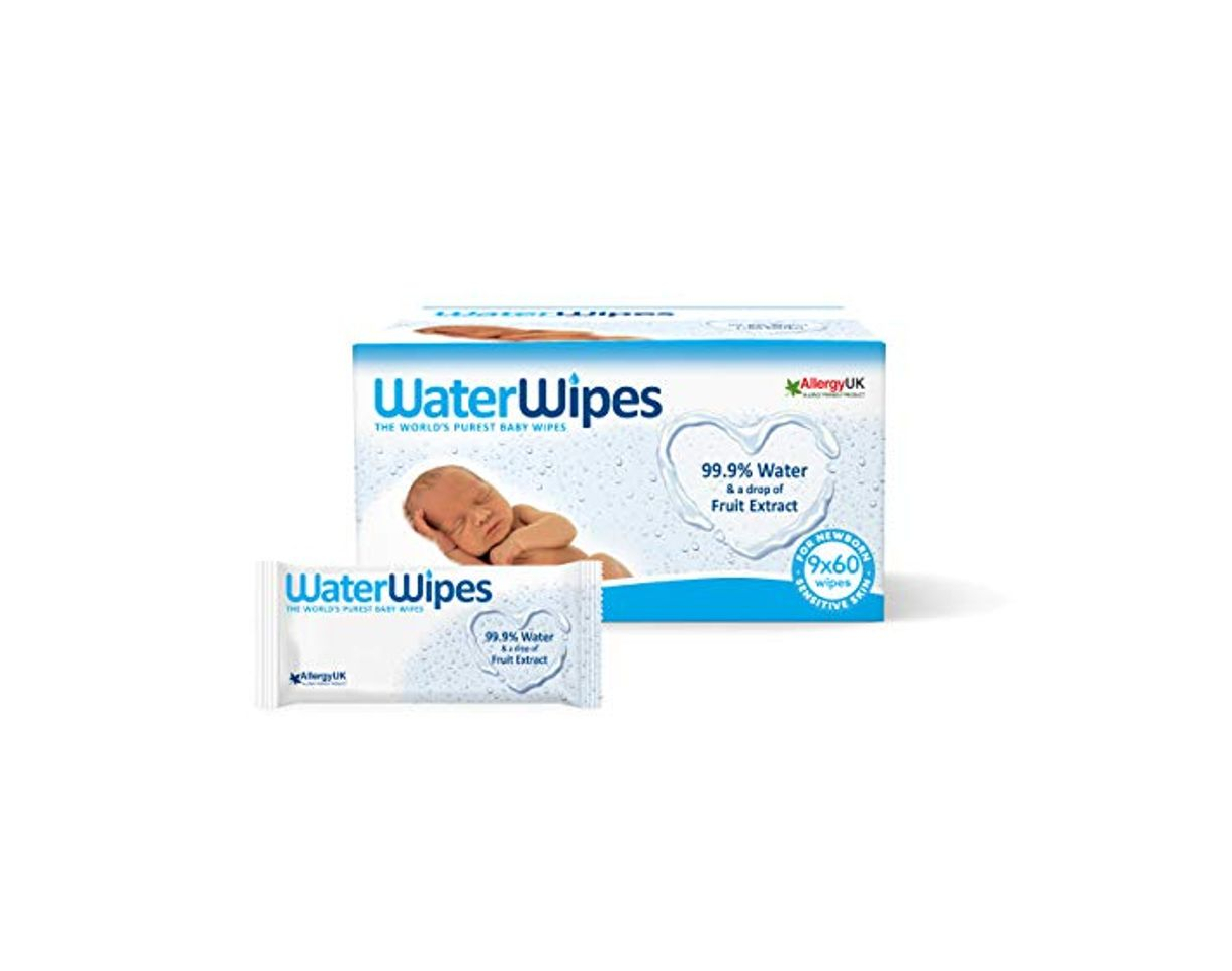 Productos WaterWipes Toallitas para Pieles Sensible de Bebé, 99.9% agua purificada, 60 Unidad