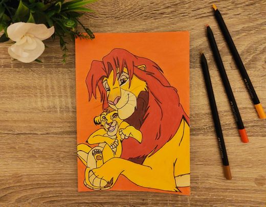 Lion king drawing 