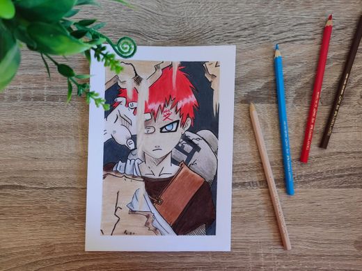 Gaara Naruto Drawing