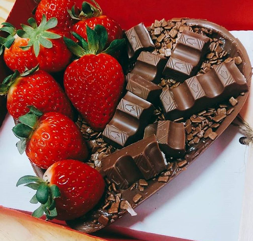 Social Coração de Chocolate Kinder