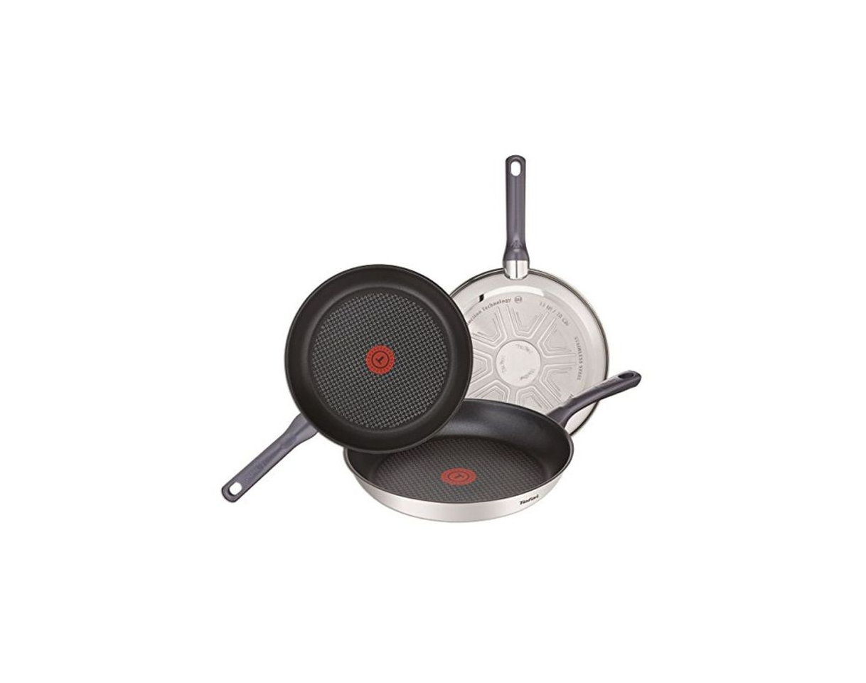 Elemento de la categoría hogar Tefal Daily Cook - Set de 3 sartenes de acero inoxidable de