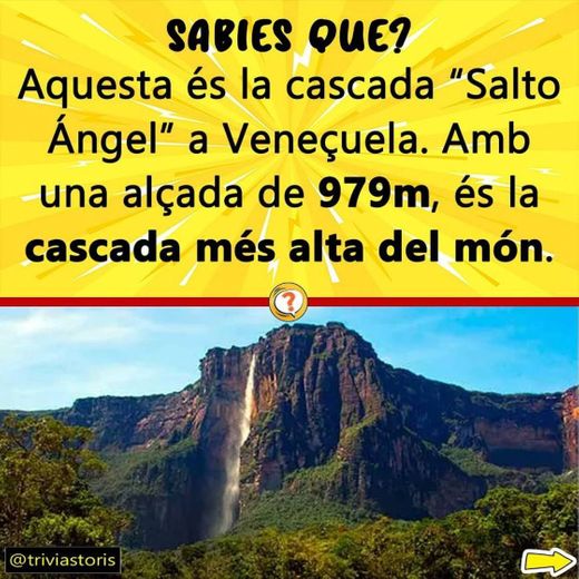 La cascada más alta del mundo