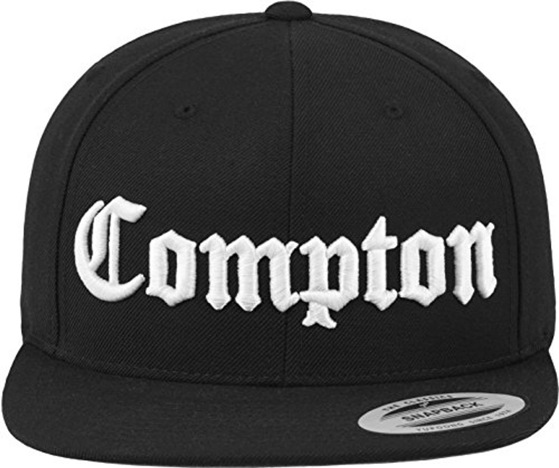 Fitness Mister Tee Cap-Gorra de Compton Negro Negro Talla