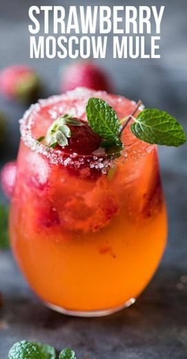 Strawberry Moscow mule