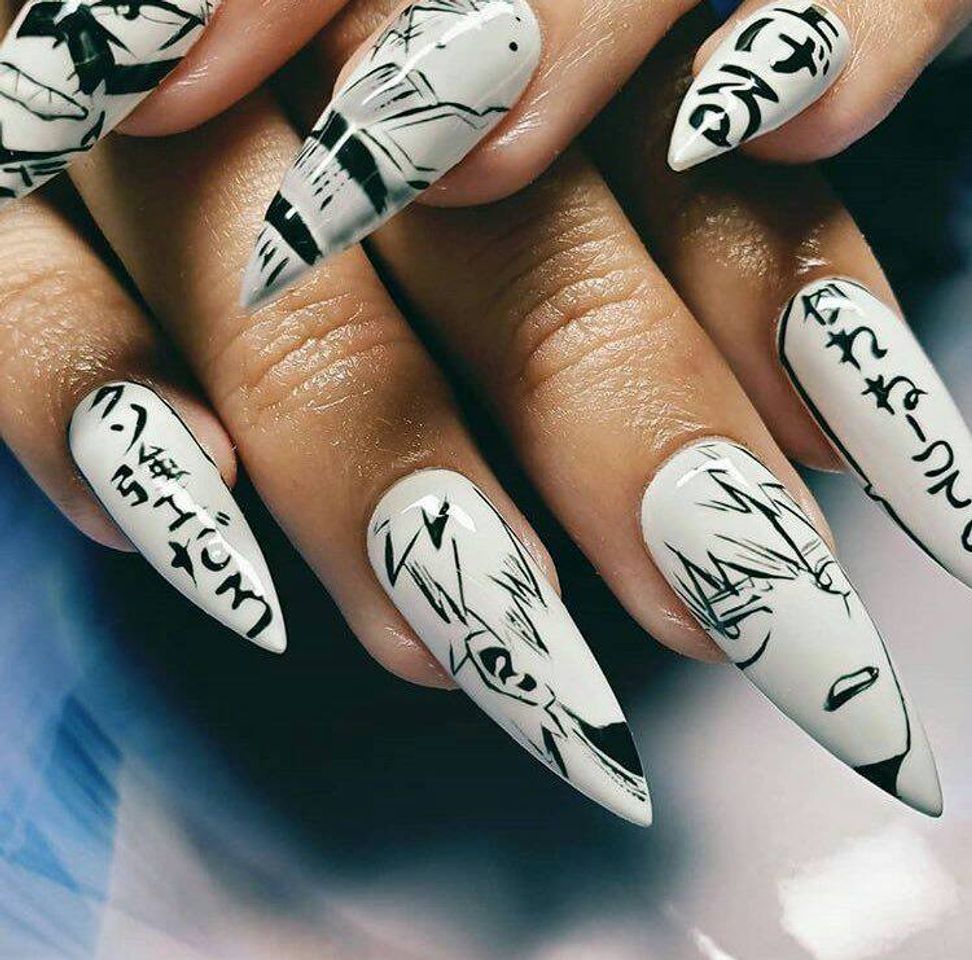 Fashion Bakugo Nails