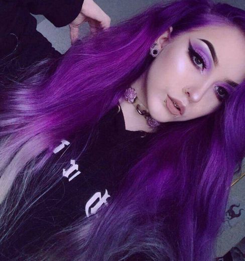 Purple hair 