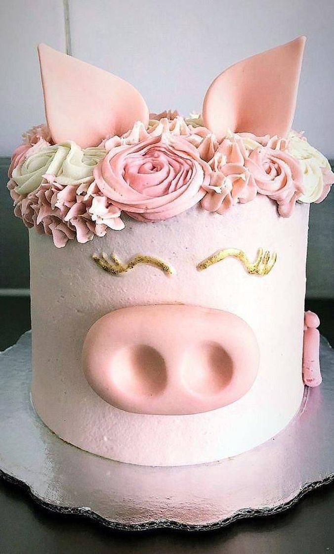 Moda Hermosa torta🐷