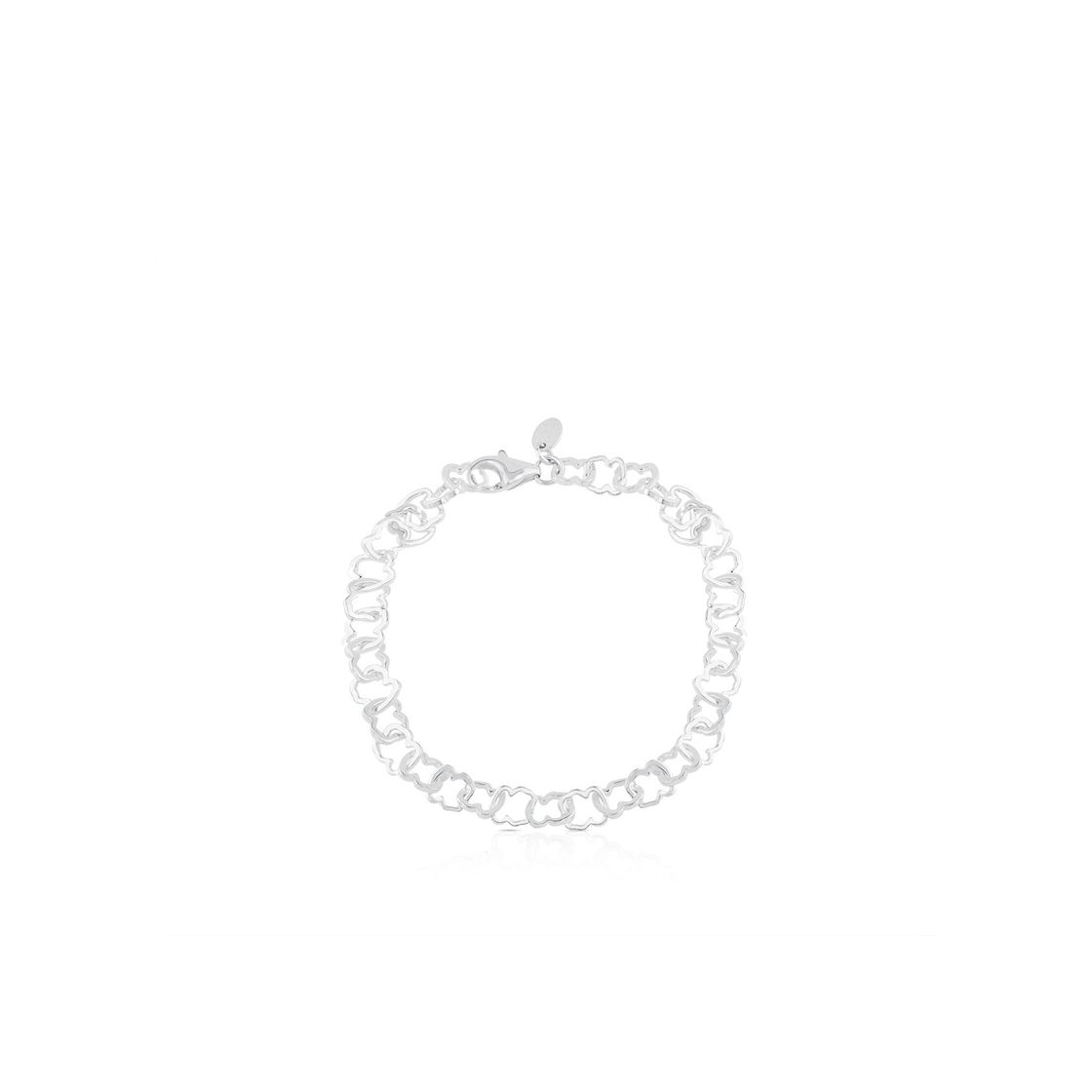 Fashion Pulsera de plata motivo 0,8cm. Carrusel