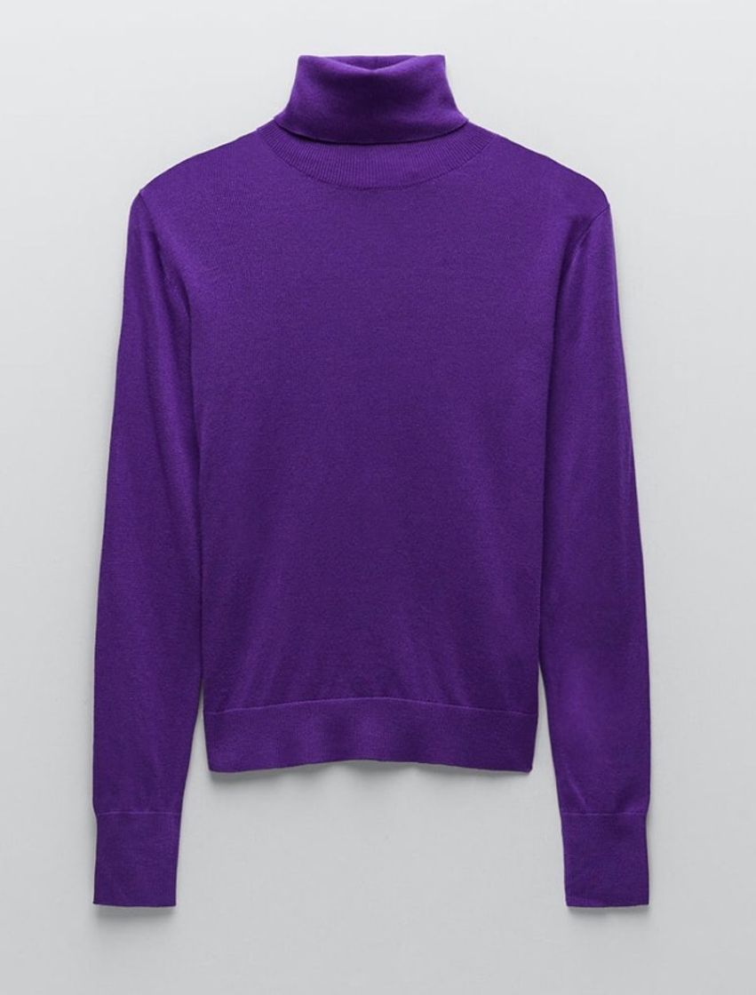 Social Jersey de punto de cuello alto ZARA