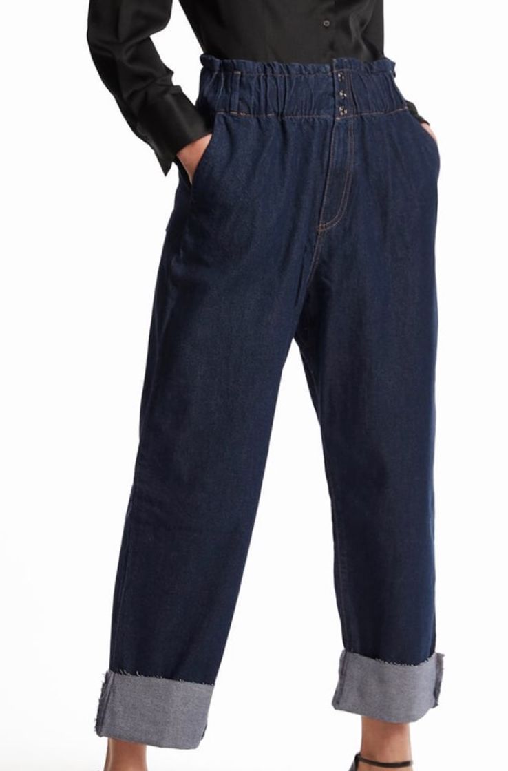 Fashion Pantalones Slouchy Denim con pinzas ZARA