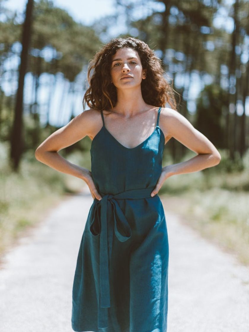 Moda KAIA Linen Strappy Dress