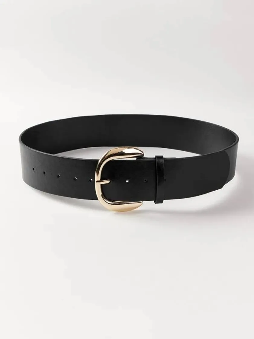 Social PU LEATHER BUCKLE BELT