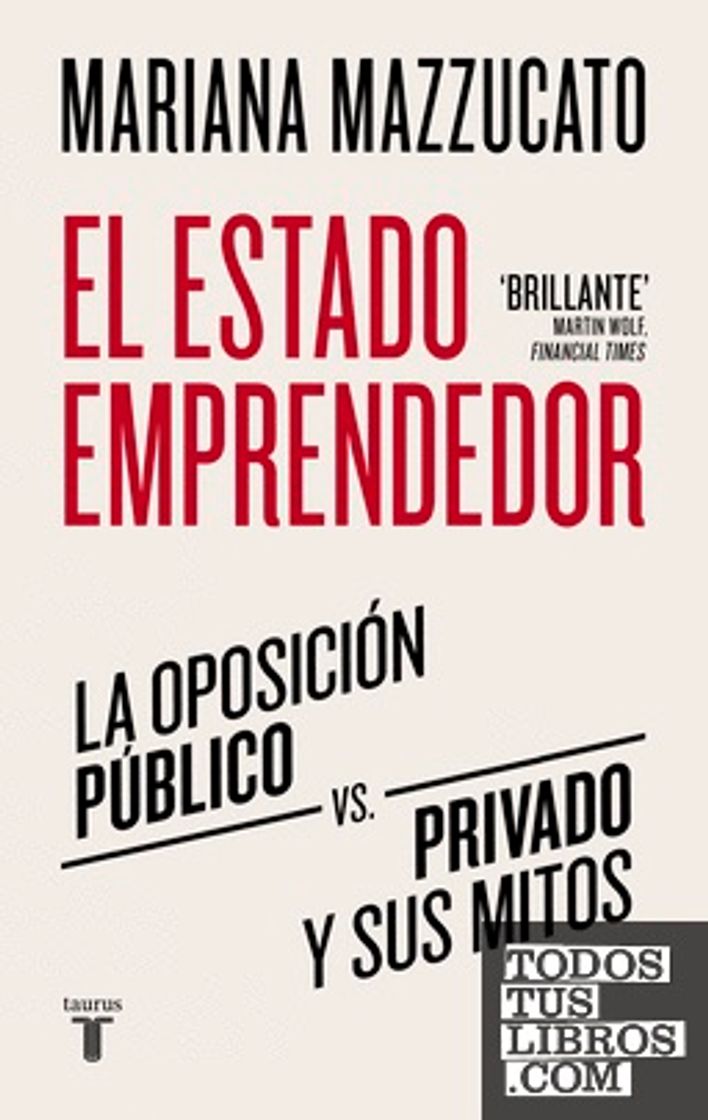 Books  El estado emprendedor La oposición público-privado y sus mitos - MAZZUCATO, MARIANA