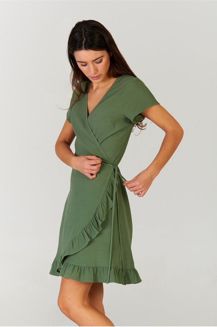 Moda Vestido corto Khaki