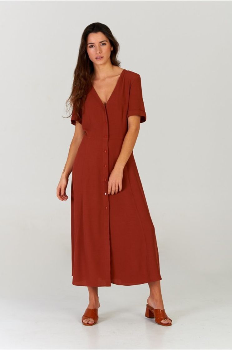 Fashion Terracota midi Dress