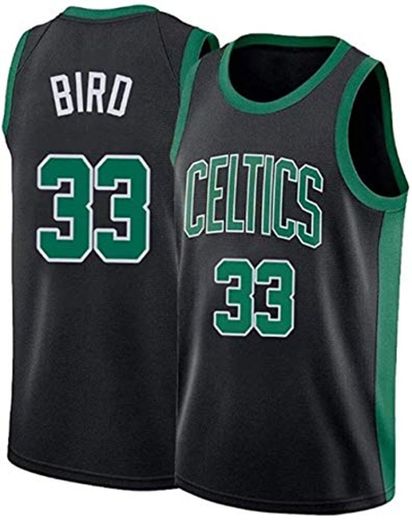 Zxwzzz Camisa del Baloncesto Jersey NBA Larry Bird Boston Celtics No.33 Mangas