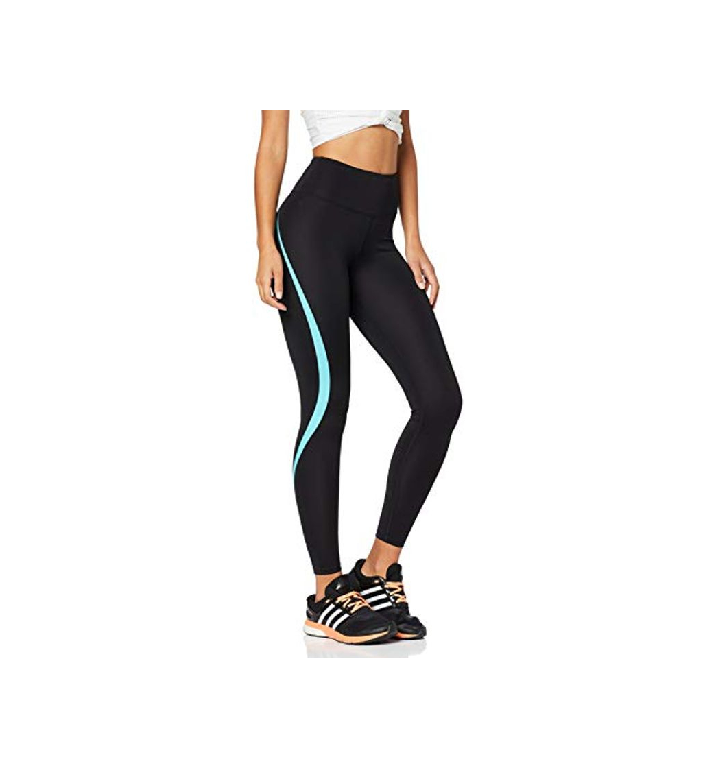 Producto Marca Amazon - AURIQUE Mallas de Deporte Tiro Alto Mujer, Negro