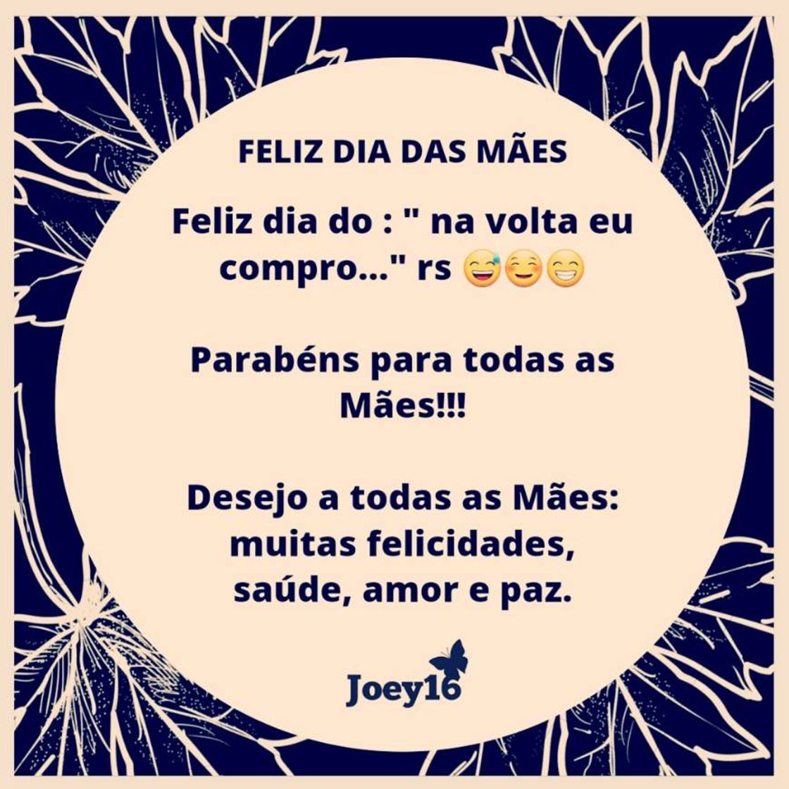 Moda Feliz dia das Mães 