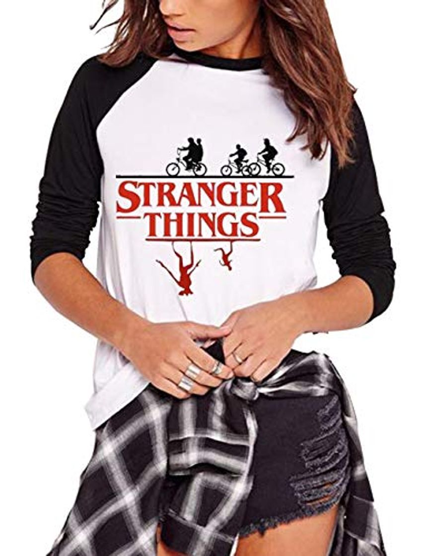 Moda Camiseta Stranger Things Niña, Stranger Things Camisetas de Manga Larga Adolescente Chicas