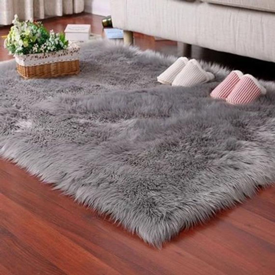 Fashion fluffy rug