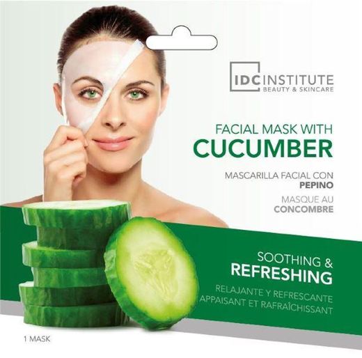 Facial Mask With Cucumber IDC INSTITUTE Mascarilla facial ...